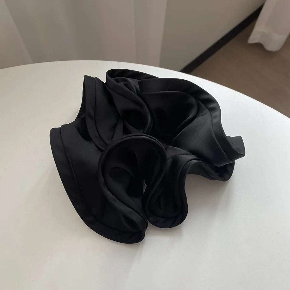 Trendy Satin Scrunchies - Oversized Hair Loops & Headbands for Effortless Chic Styling